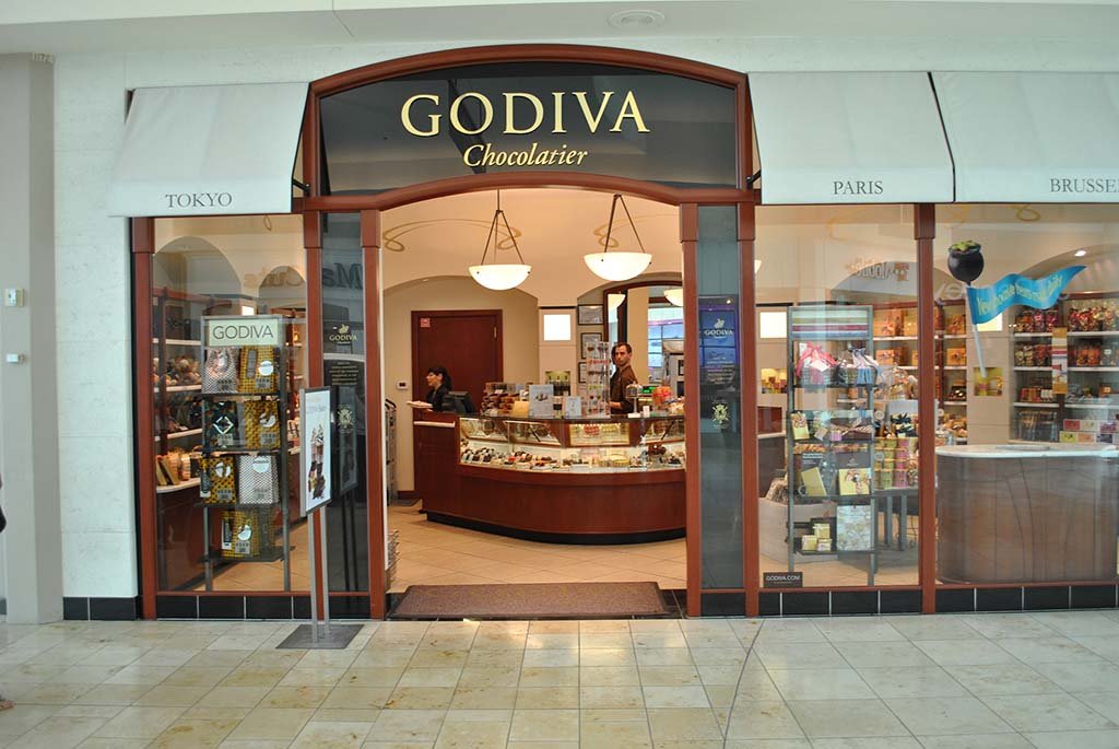 Simple glass storefront doors