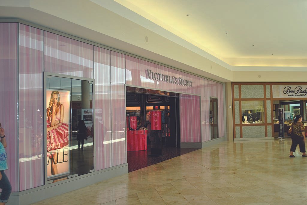 Glass storefront doors with transom window