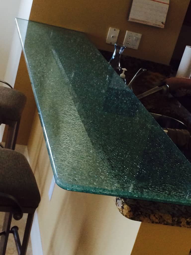 Binswanger Glass Crackle Shelving