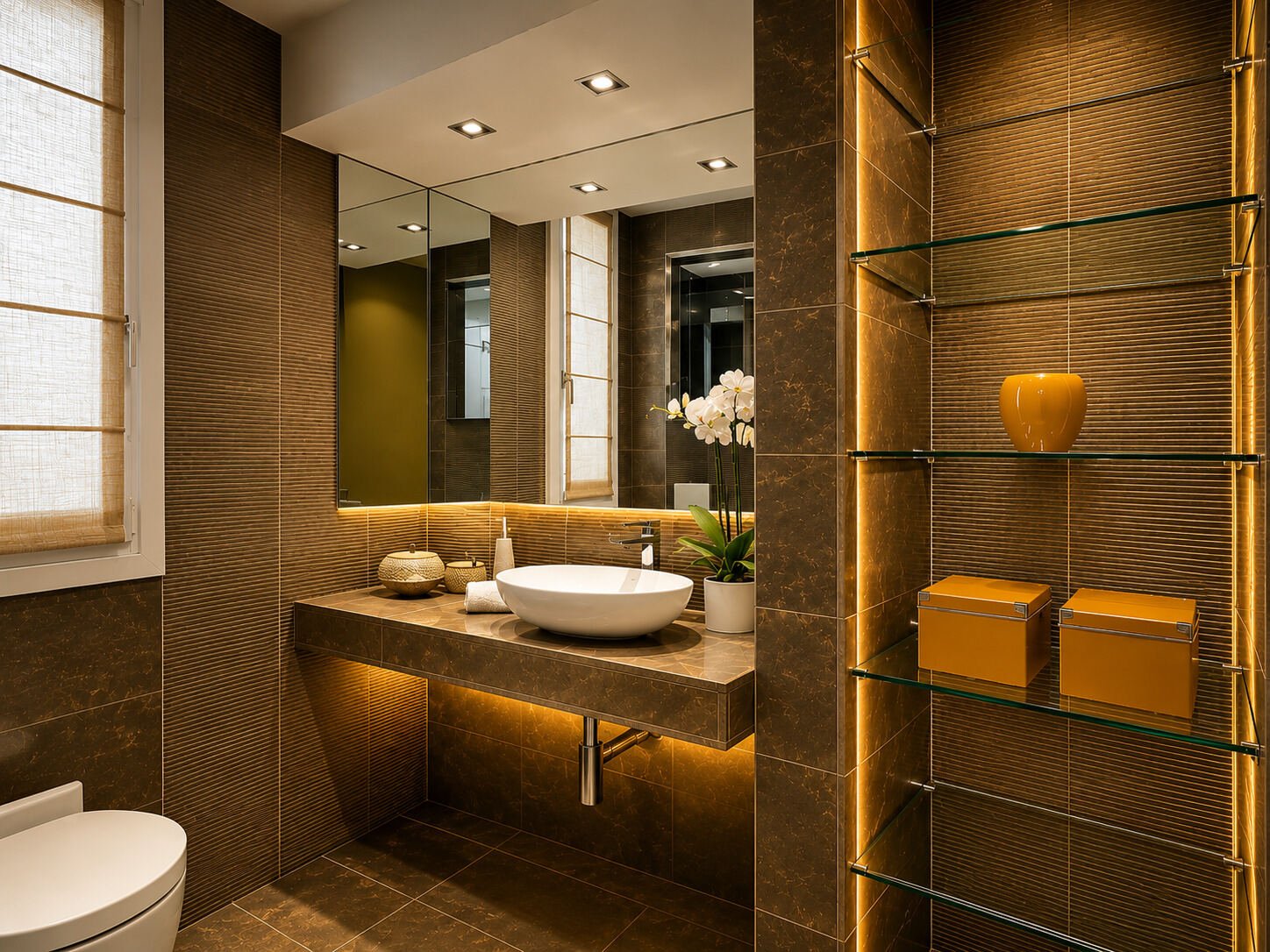 v2 Glass Mirror and Shelves